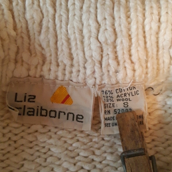 Vintage Liz Claiborne small cotton wool - Picture 2 of 2